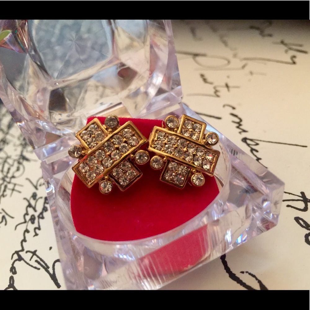 Vintage Premium Vintage CZ earrings - Picture 4 of 4